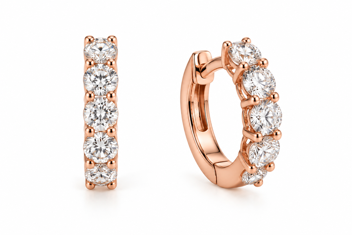 Mini Crown Hoops 0.40ct
