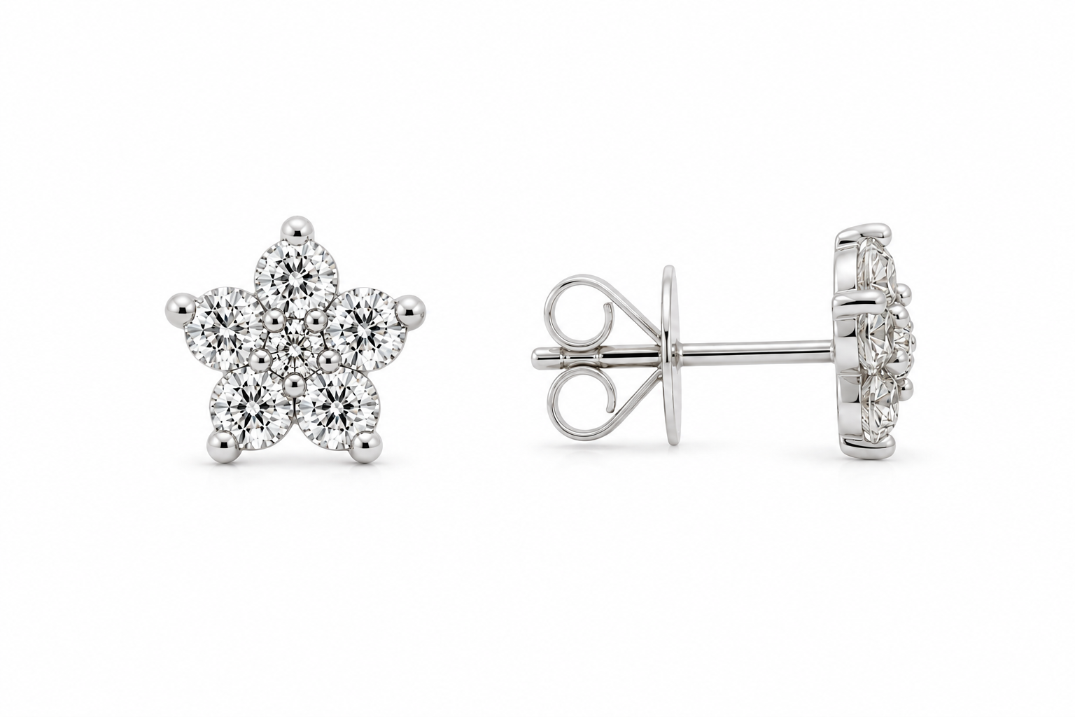 Star Diamond Studs