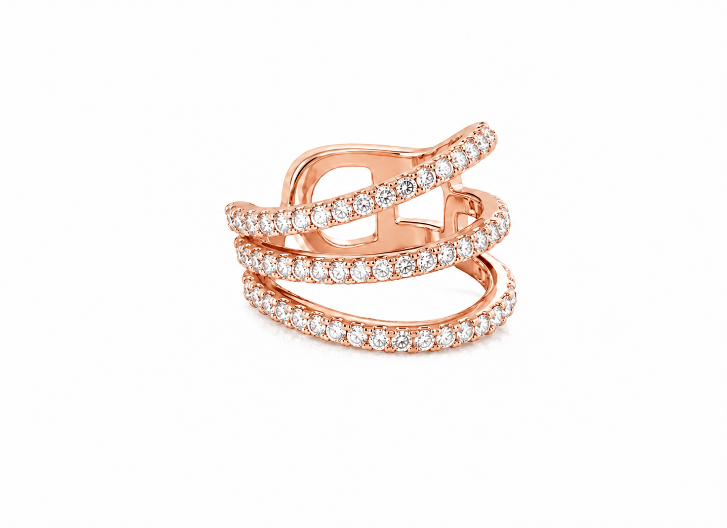 Triple Diamond Earrcuf