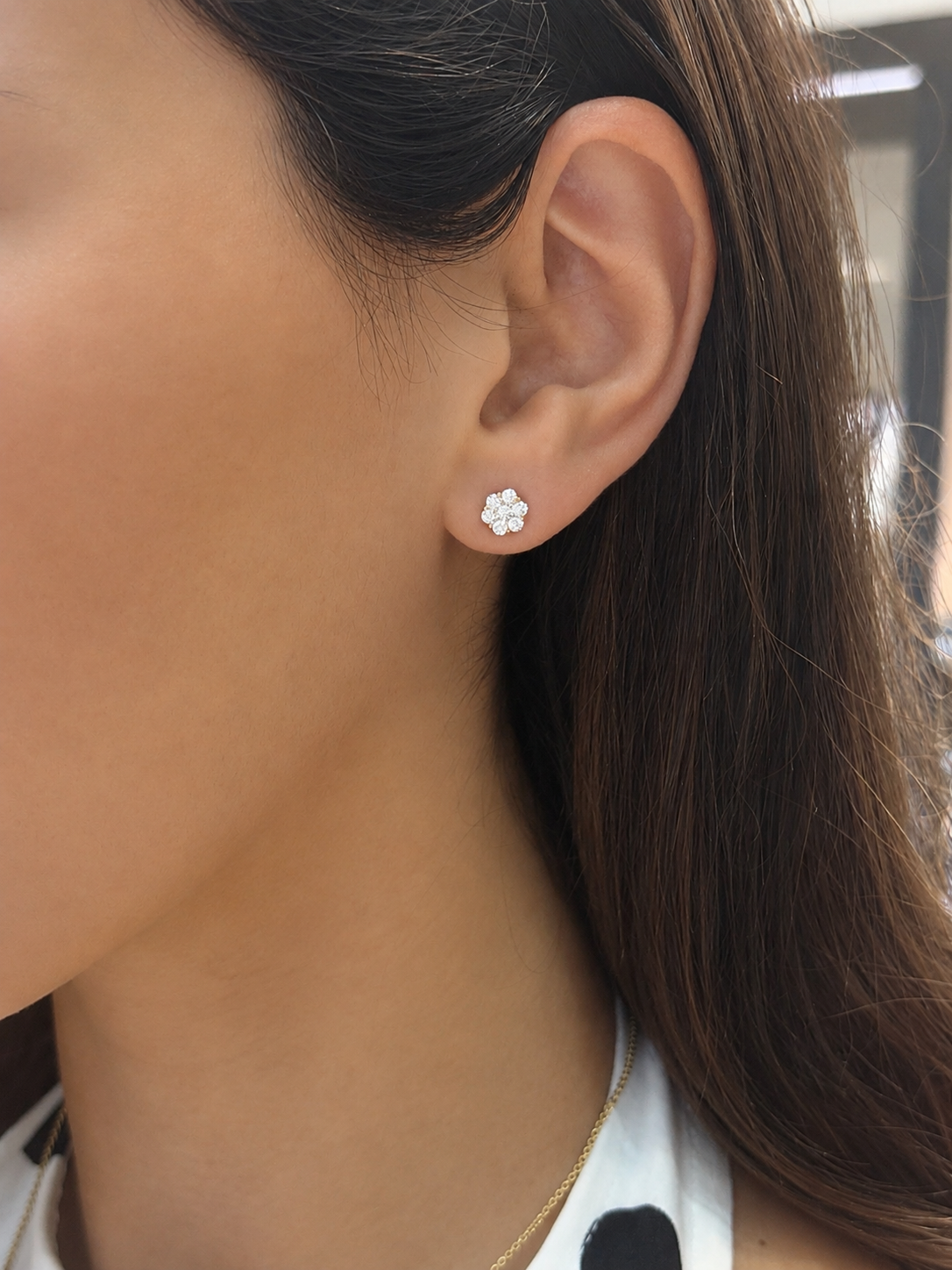 Flower Diamond Studs