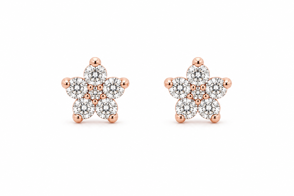 Star Diamond Studs