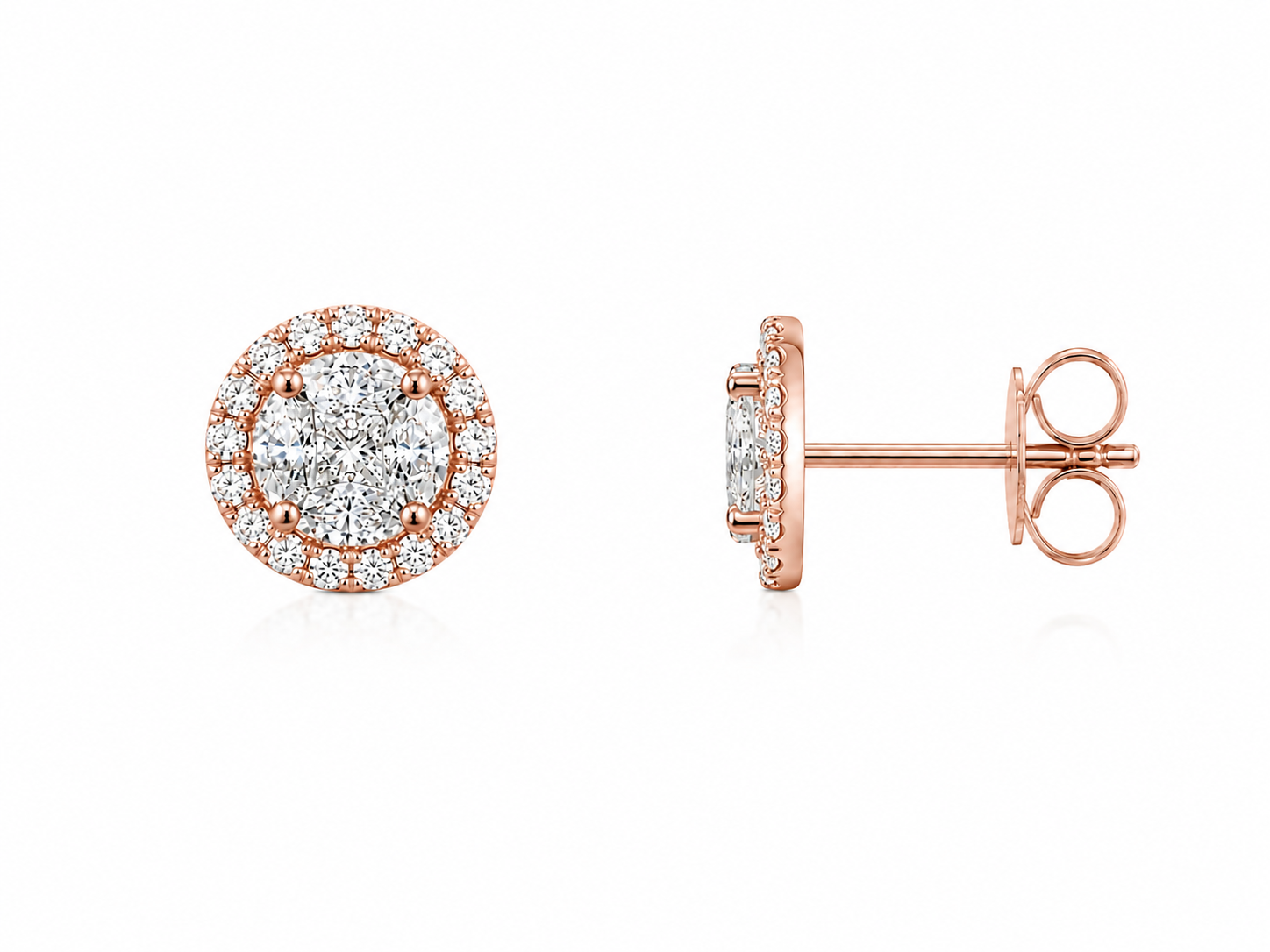Classic Diamond Stud Earrings
