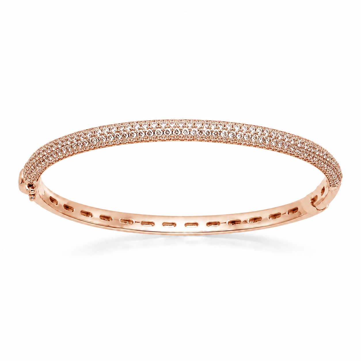 Bracelet rigide pavé de diamants