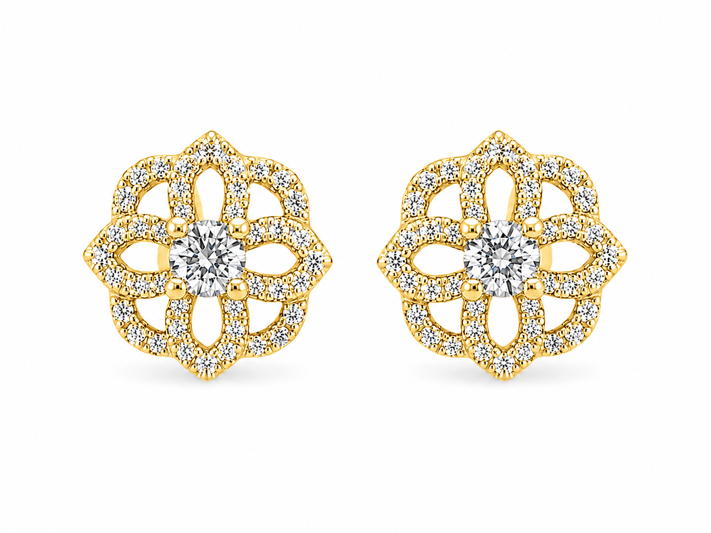 Flower Diamonds Stud