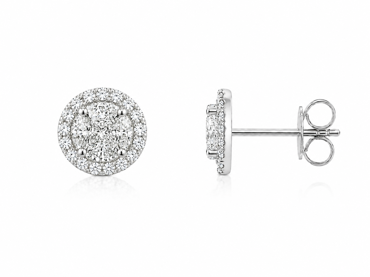 Classic Diamond Stud Earrings