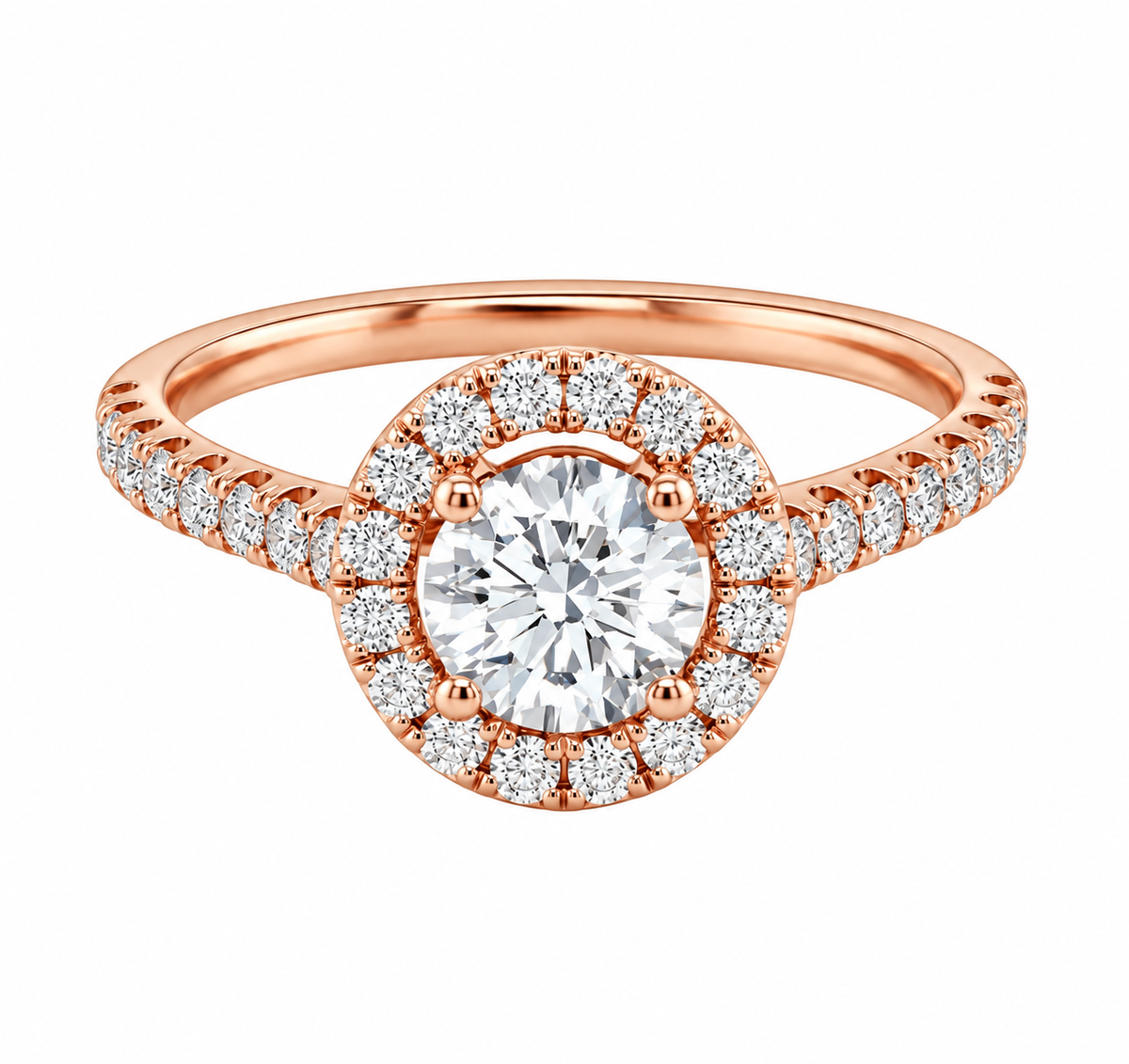 La bague diamant halo Carat