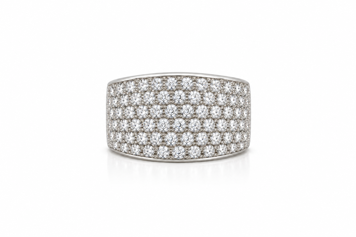 Classic Pavé Diamond Ring