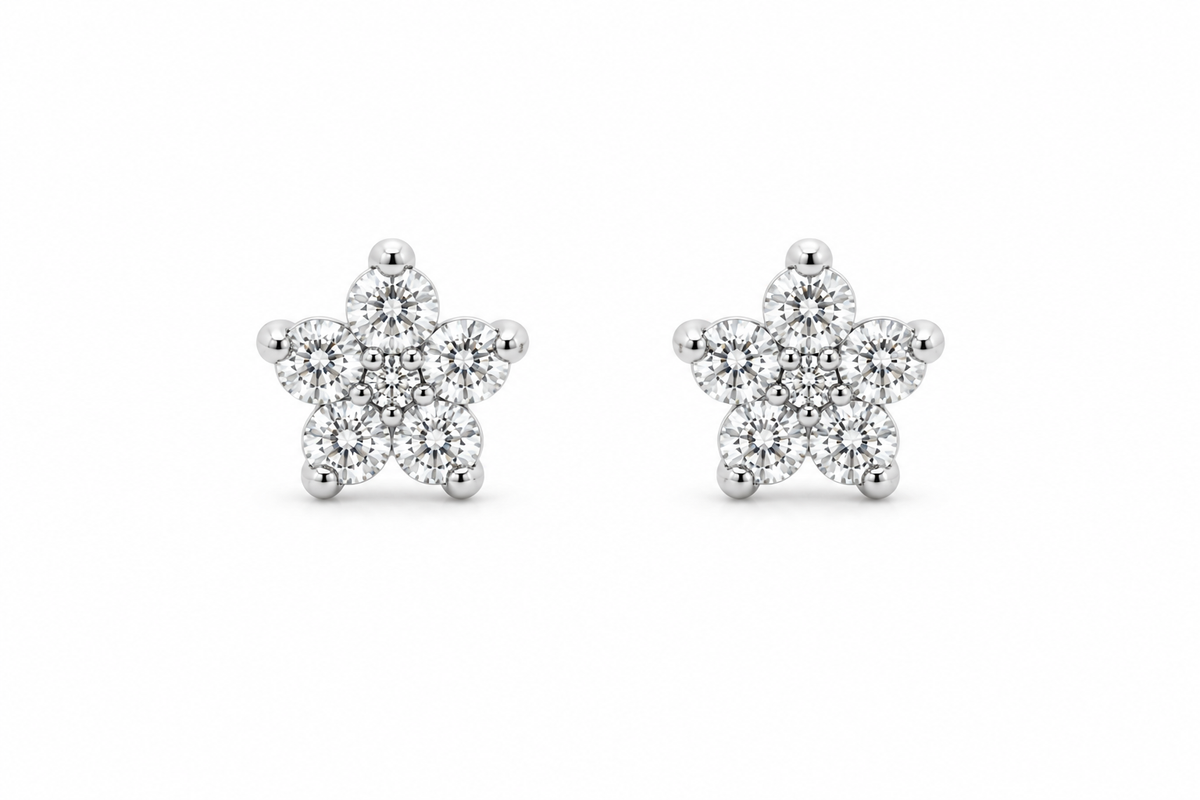Star Diamond Studs
