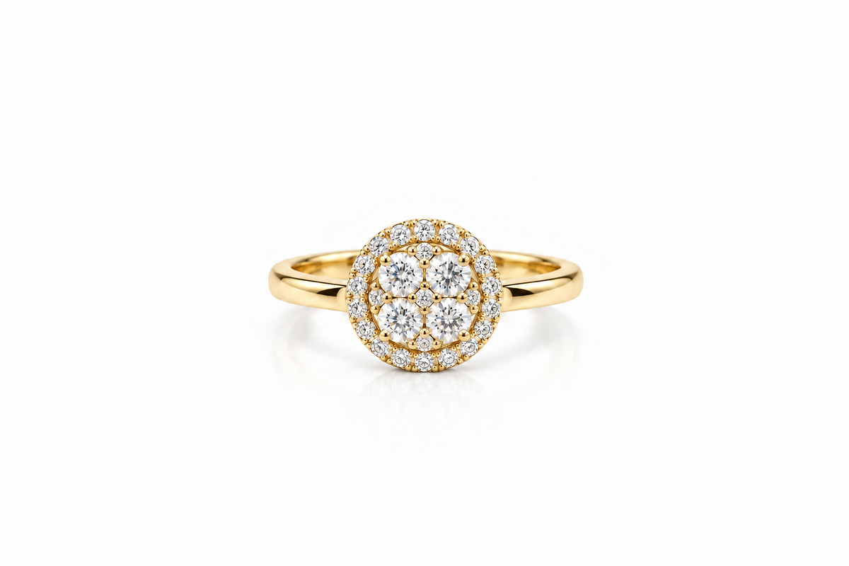 Celestial Halo Diamond Ring