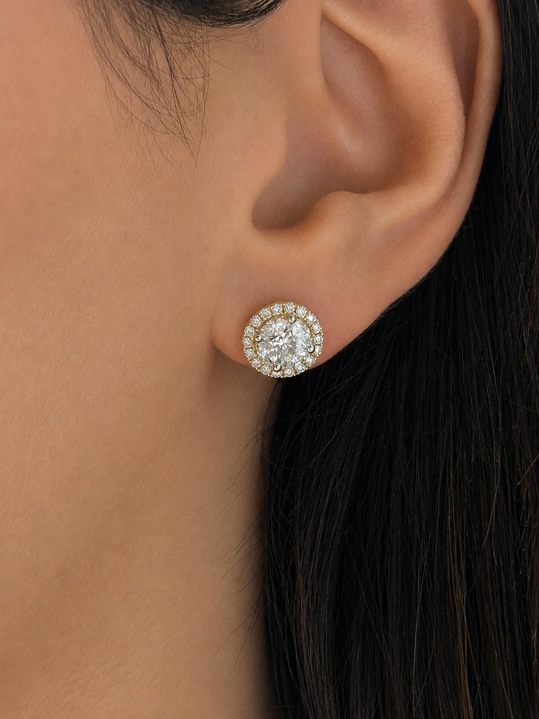 Classic Diamond Stud Earrings