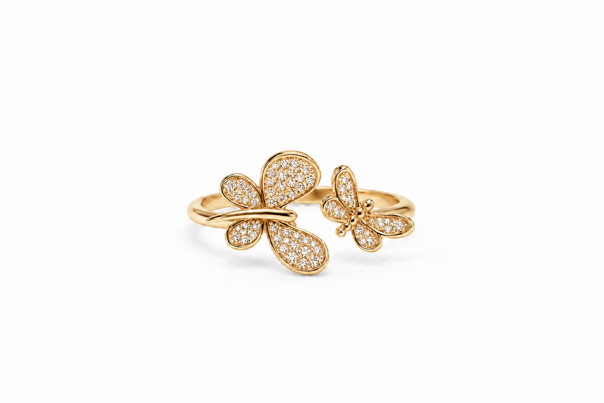 Butterfly Duo Diamond Ring