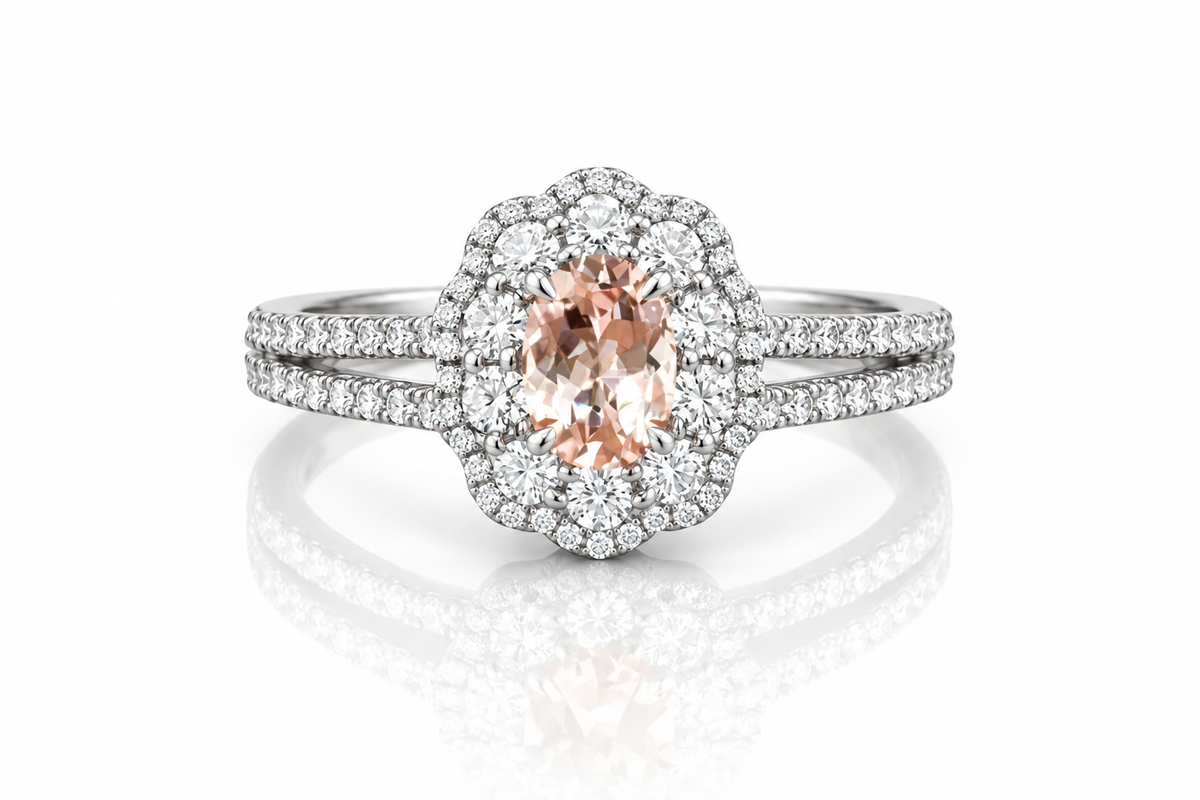 Rosé Bloom Diamond Ring - 18K Rose Gold