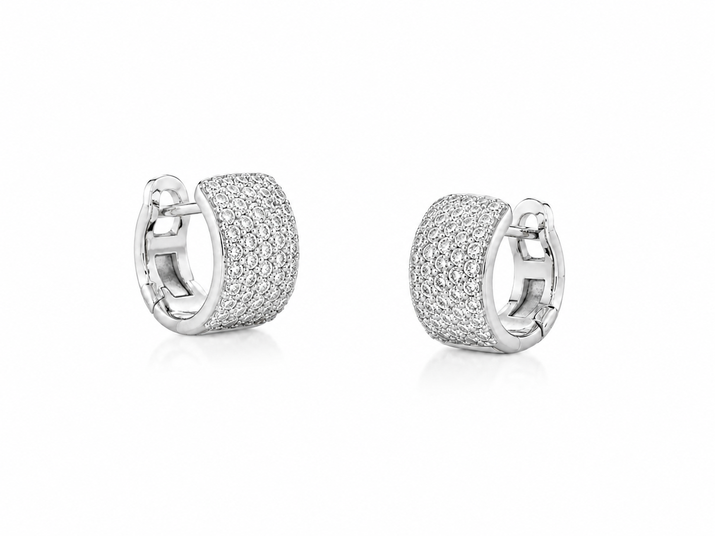 Diamond Pavé Hoops
