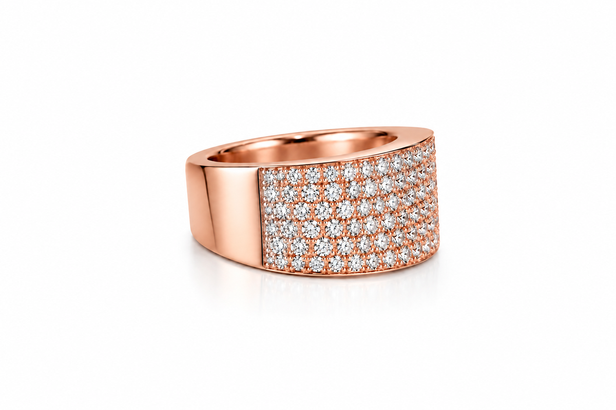 Classic Pavé Diamond Ring