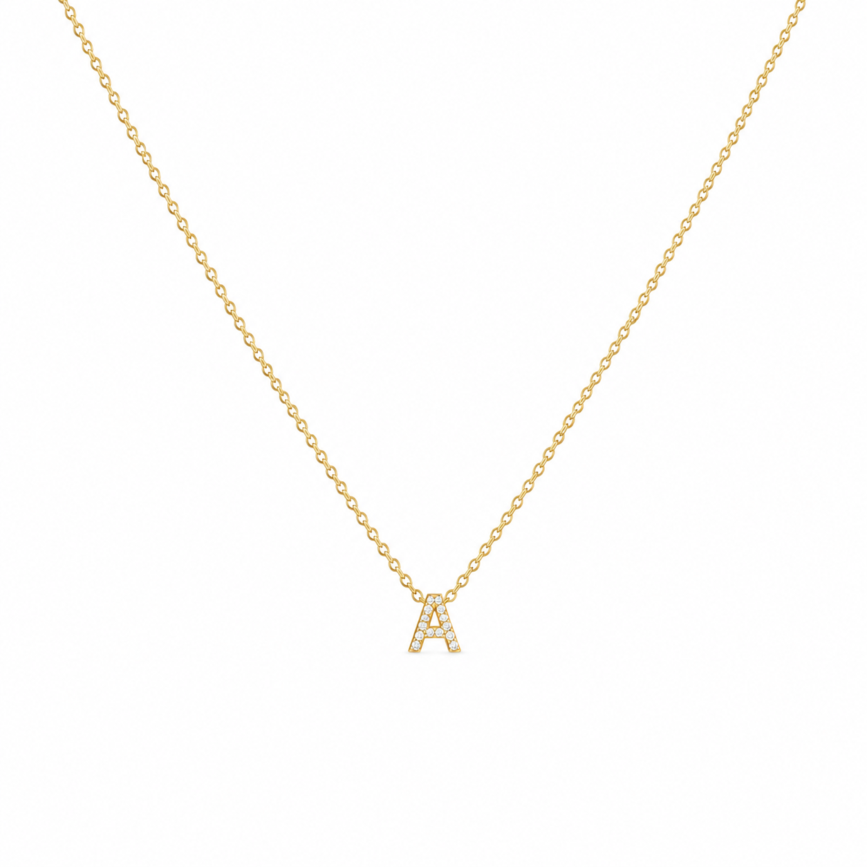 Mini Initial Pendant Necklace