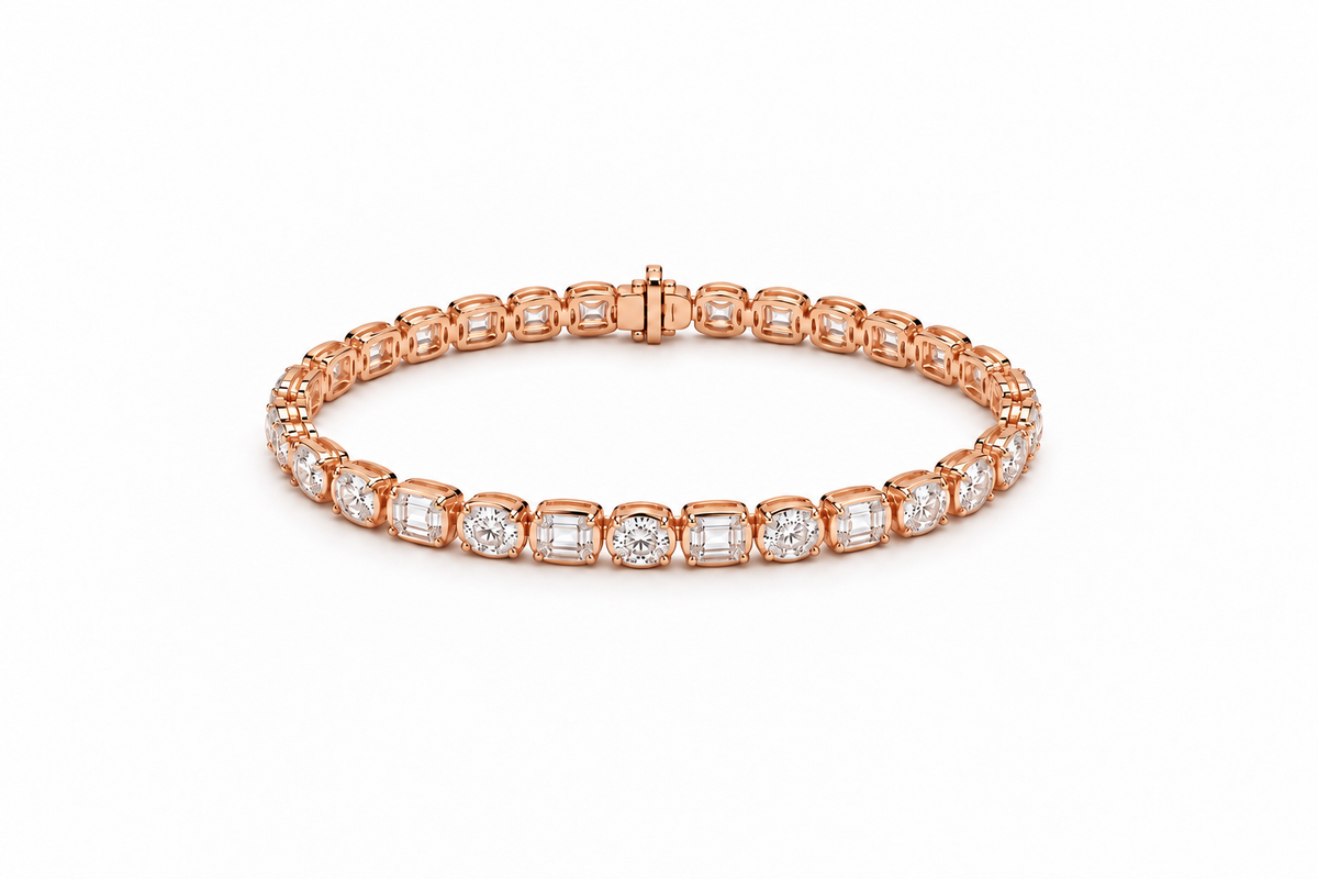 Fancy Duo Diamond Tennis Bracelet
