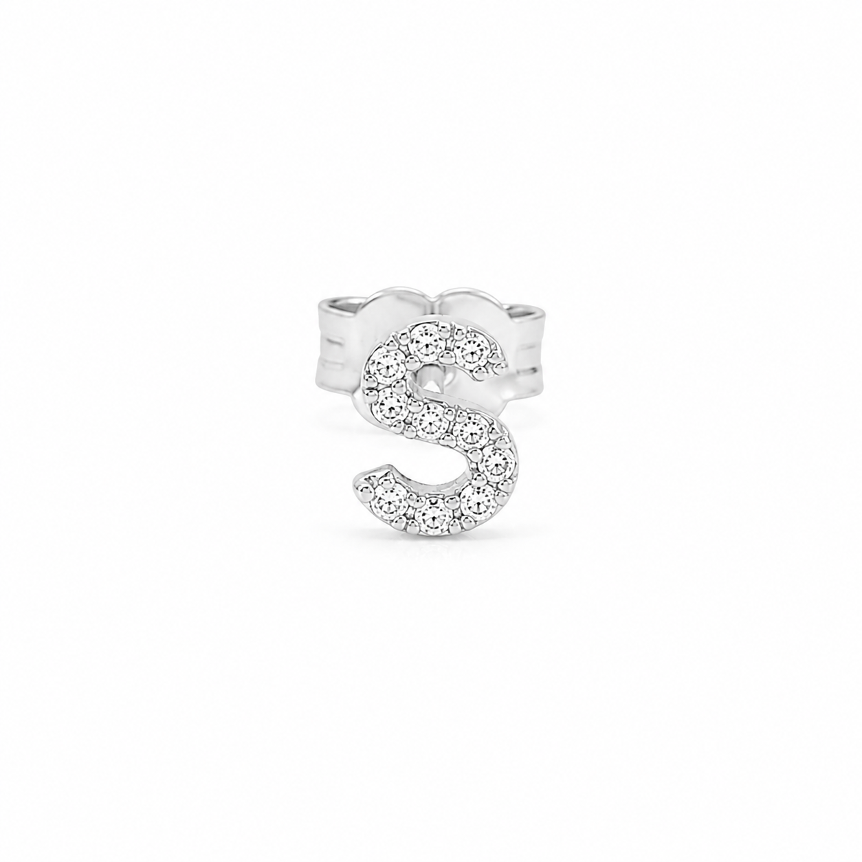 Initial Stud Earrings