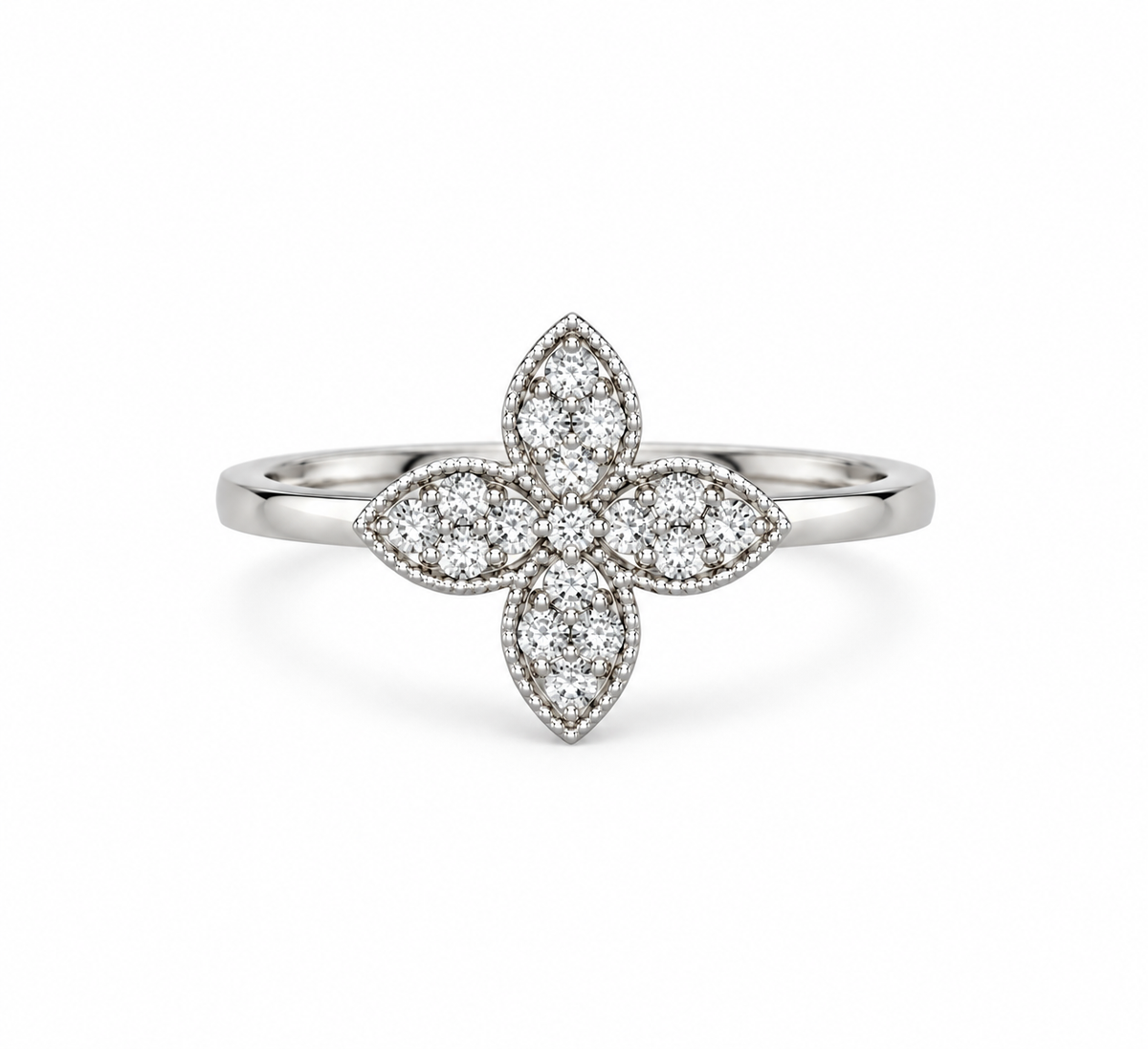 Floral Diamond Ring