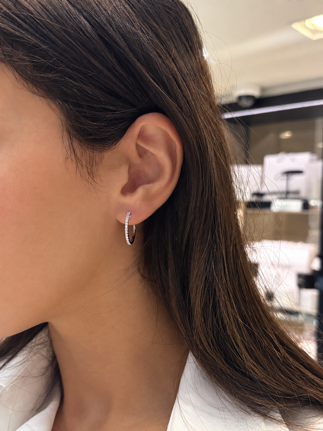 Classic Diamond Hoop Earrings- 0.40ct