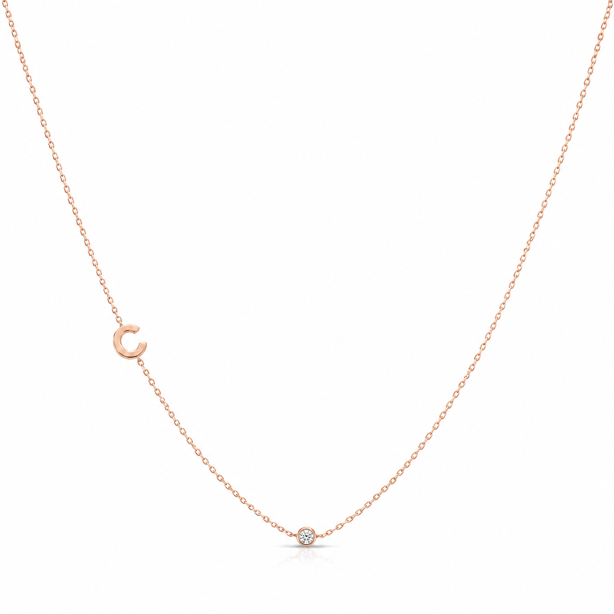 Side Initial Diamond Chain