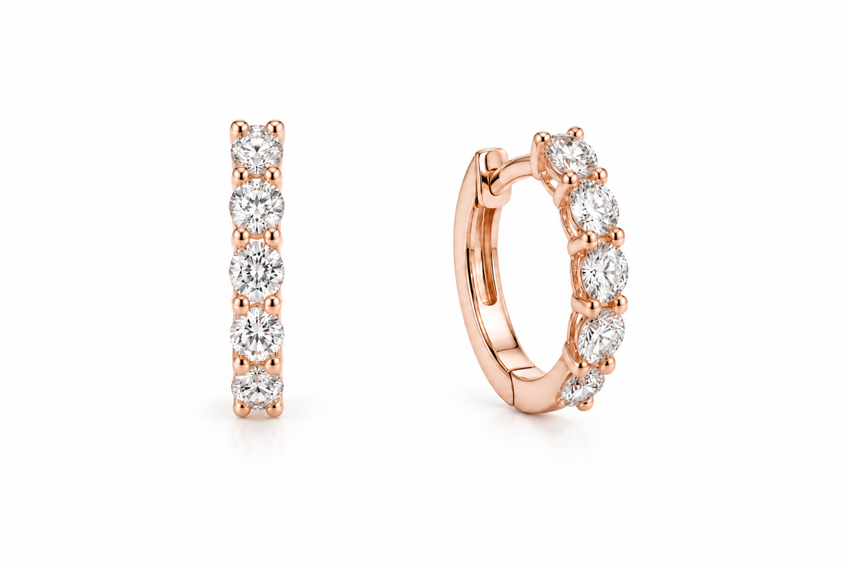 Mini Crown Hoops