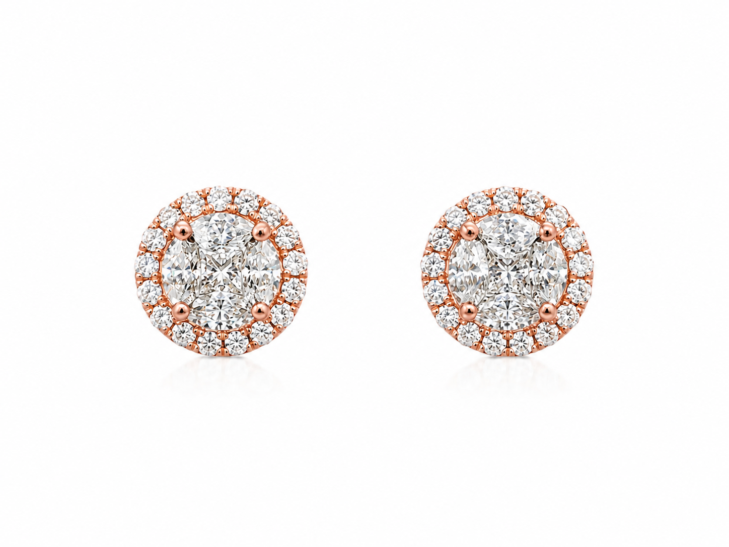 Classic Diamond Stud Earrings