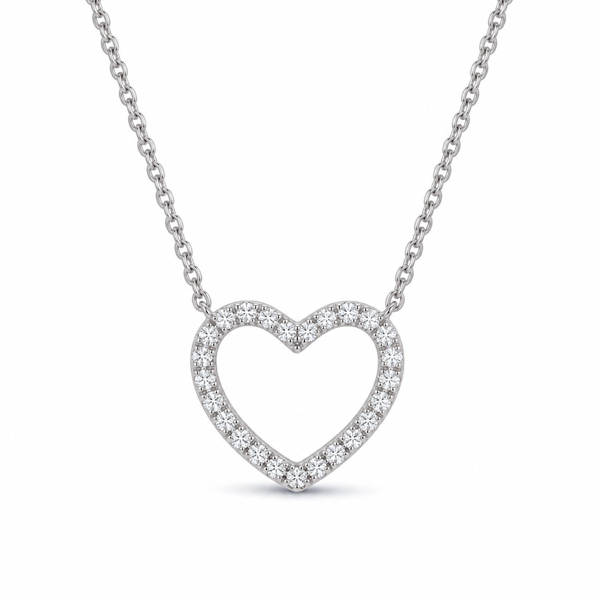 Open hart ketting