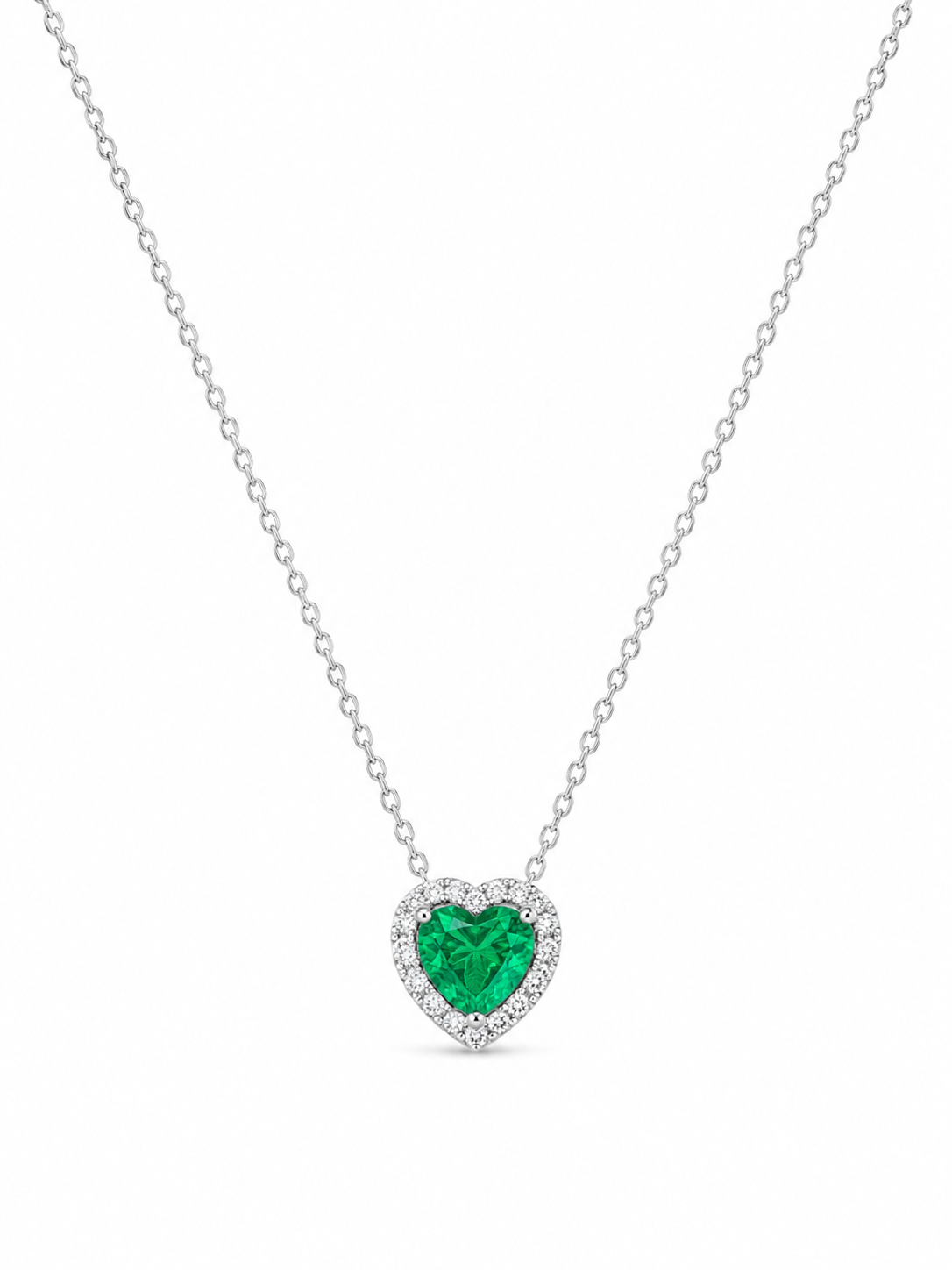 Green Heart diamond Pendant