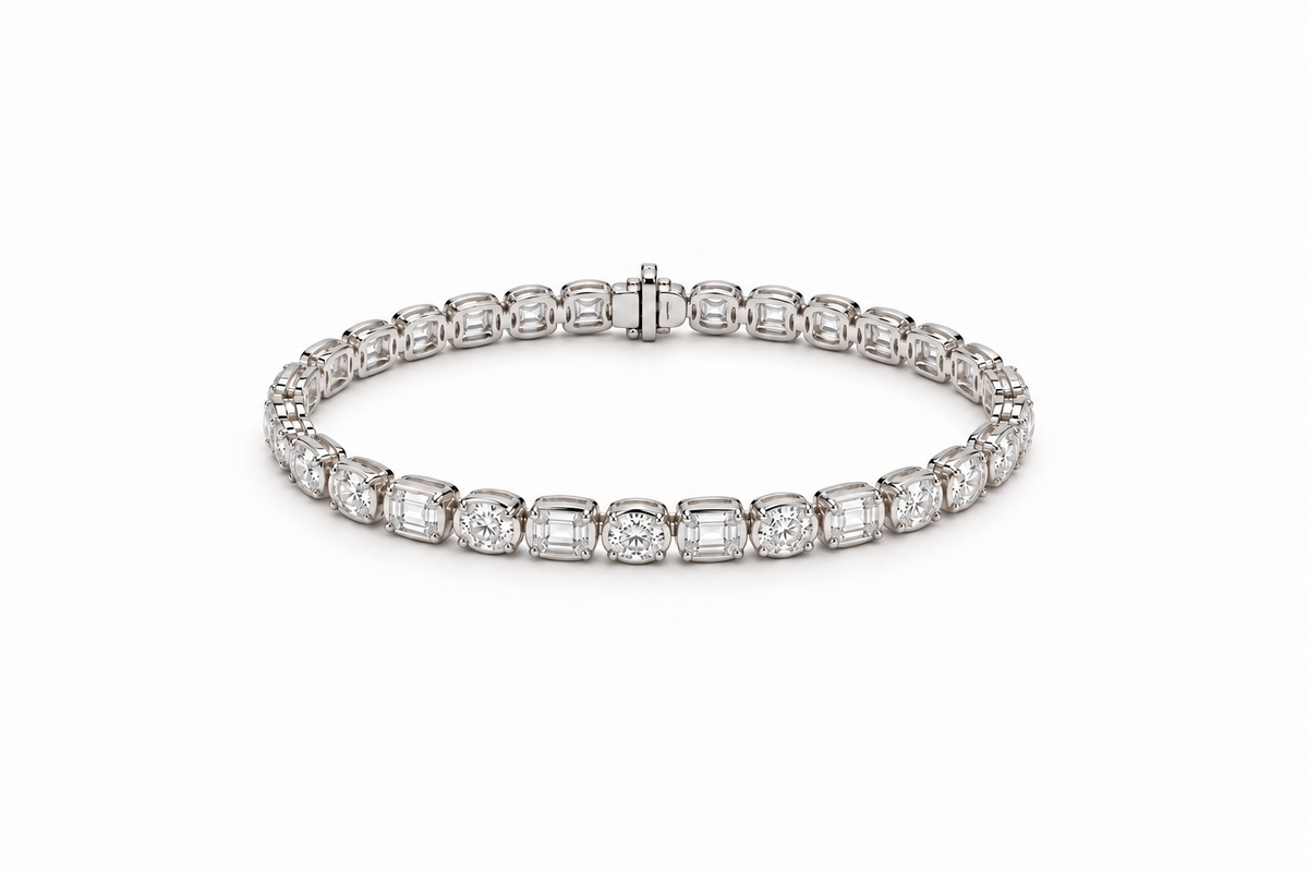 Fancy Duo Diamond Tennis Bracelet