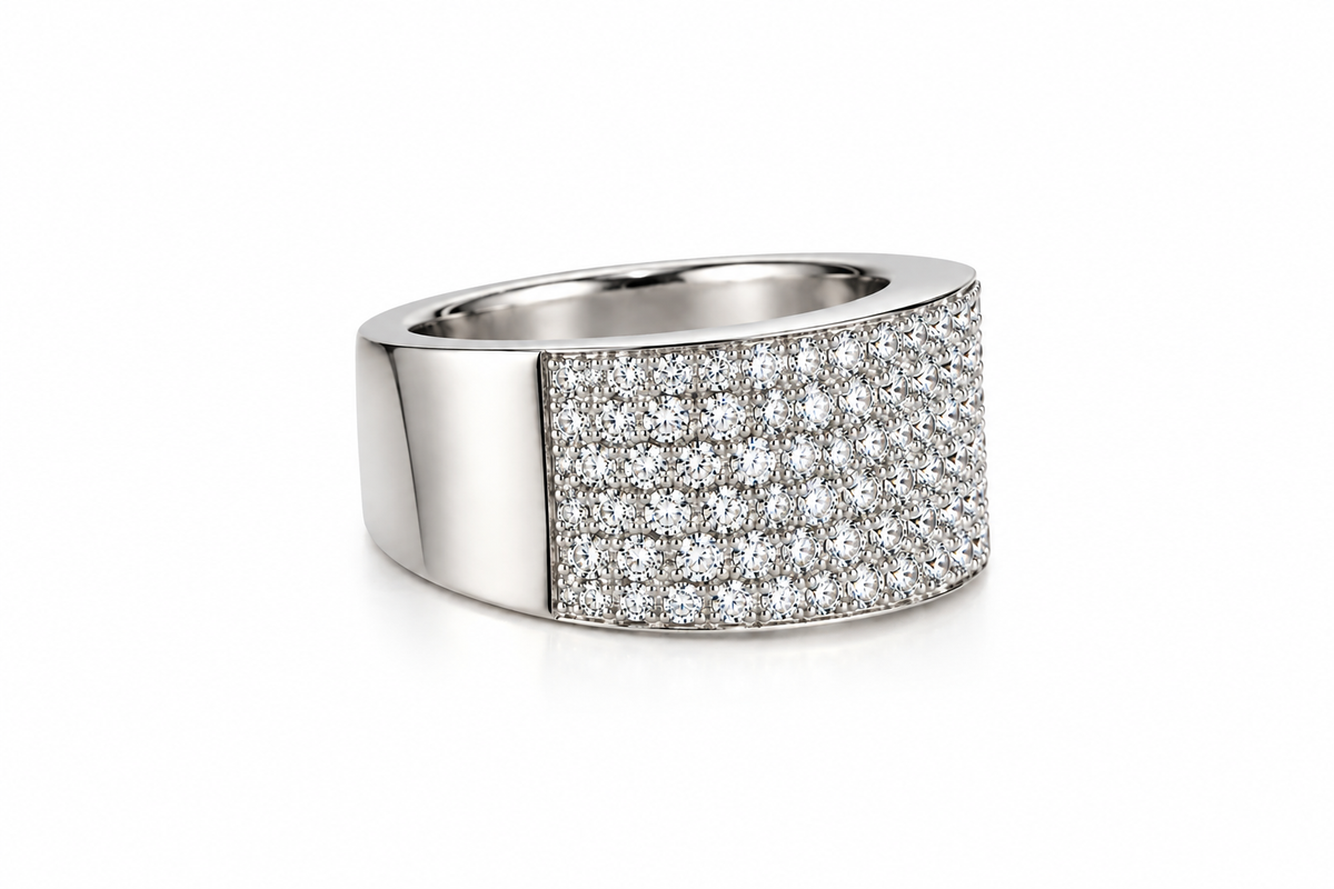 Classic Pavé Diamond Ring