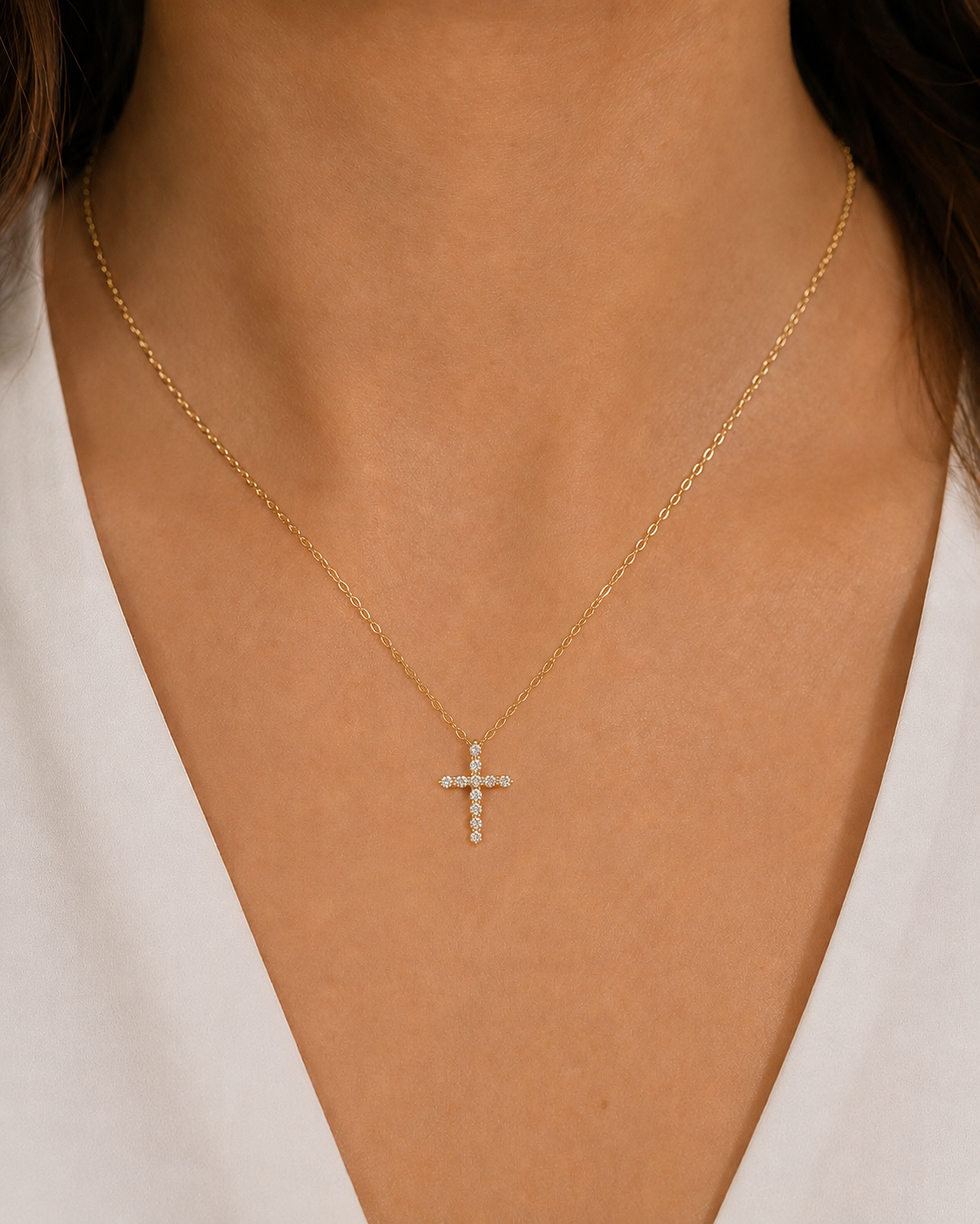 Diamond Cross Necklace