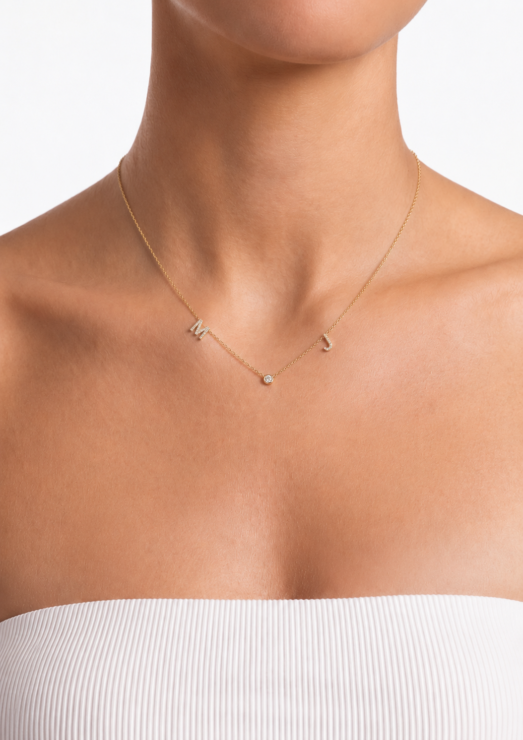 Ketting met Initiaal Bedel