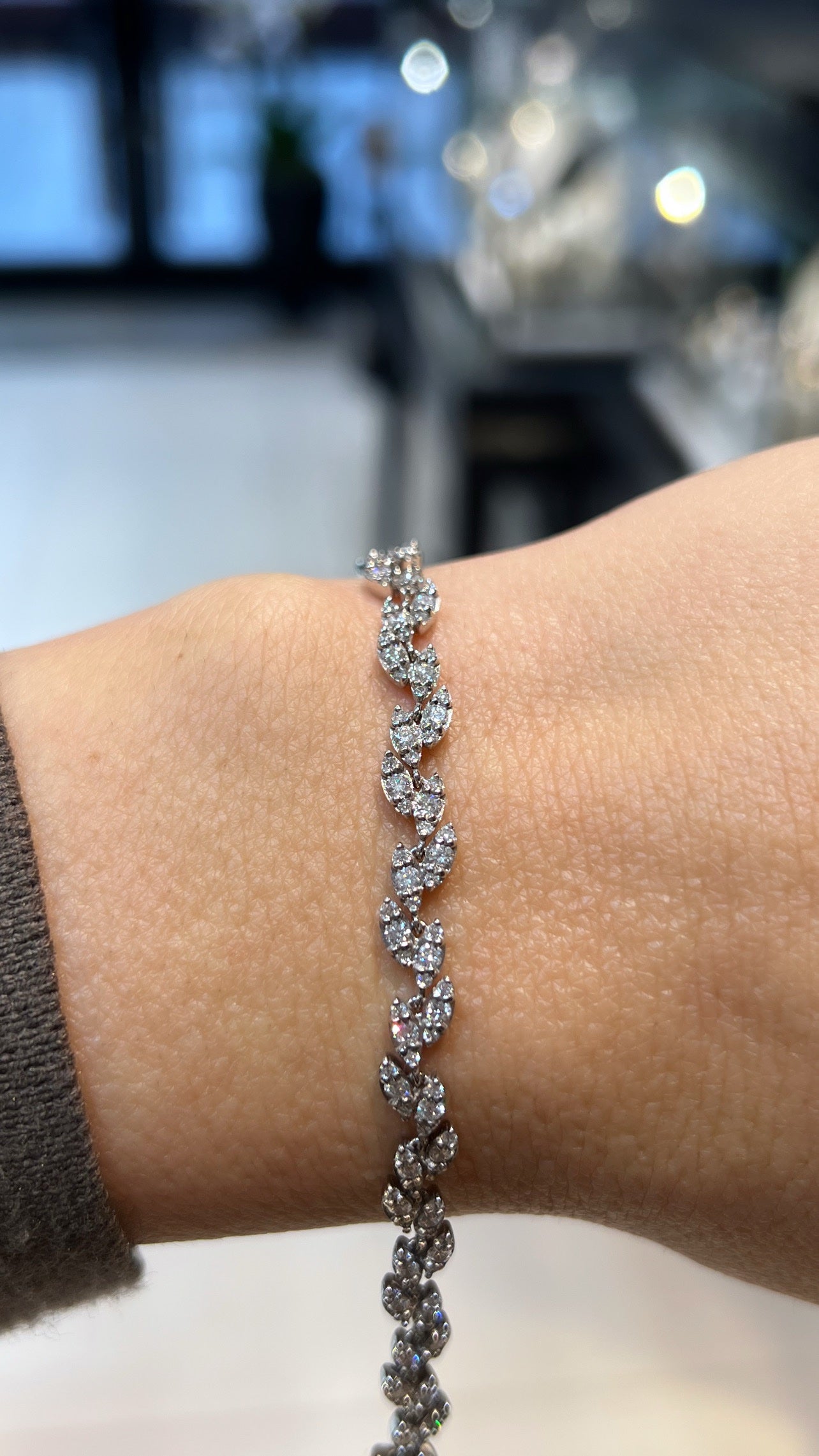 Leaf Tennis Bracelet