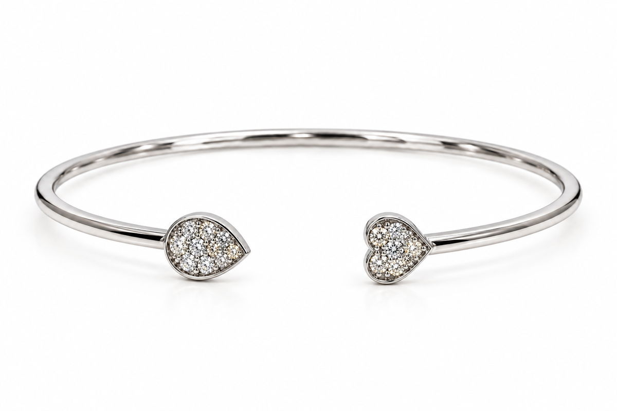 Pear Heart Duo Bracelet