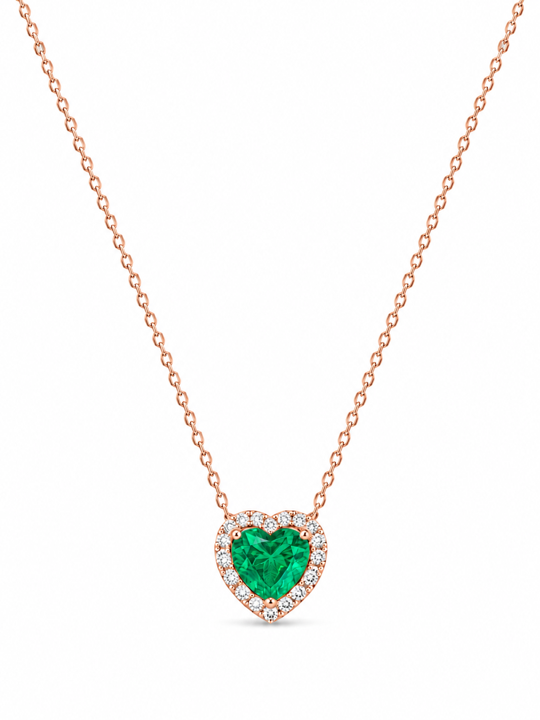 Green Heart diamond Pendant
