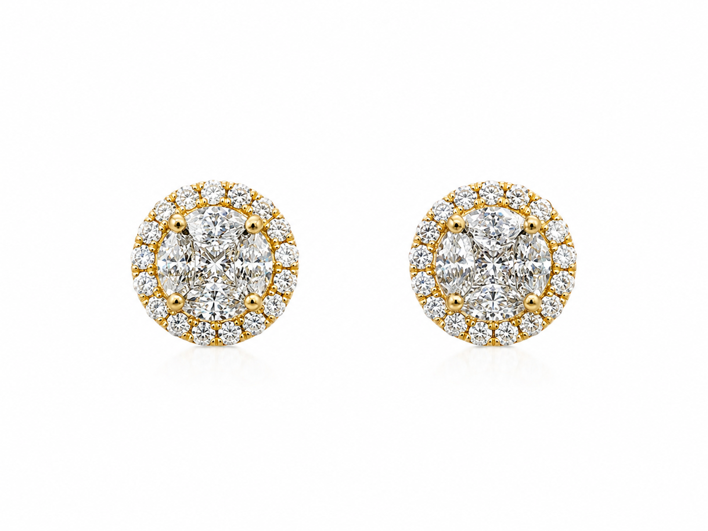 Classic Diamond Stud Earrings