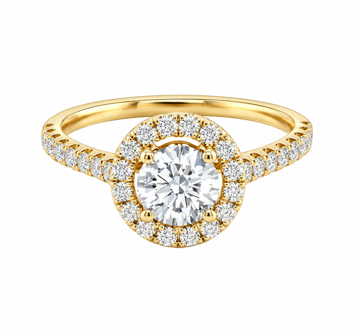 La bague diamant halo Carat