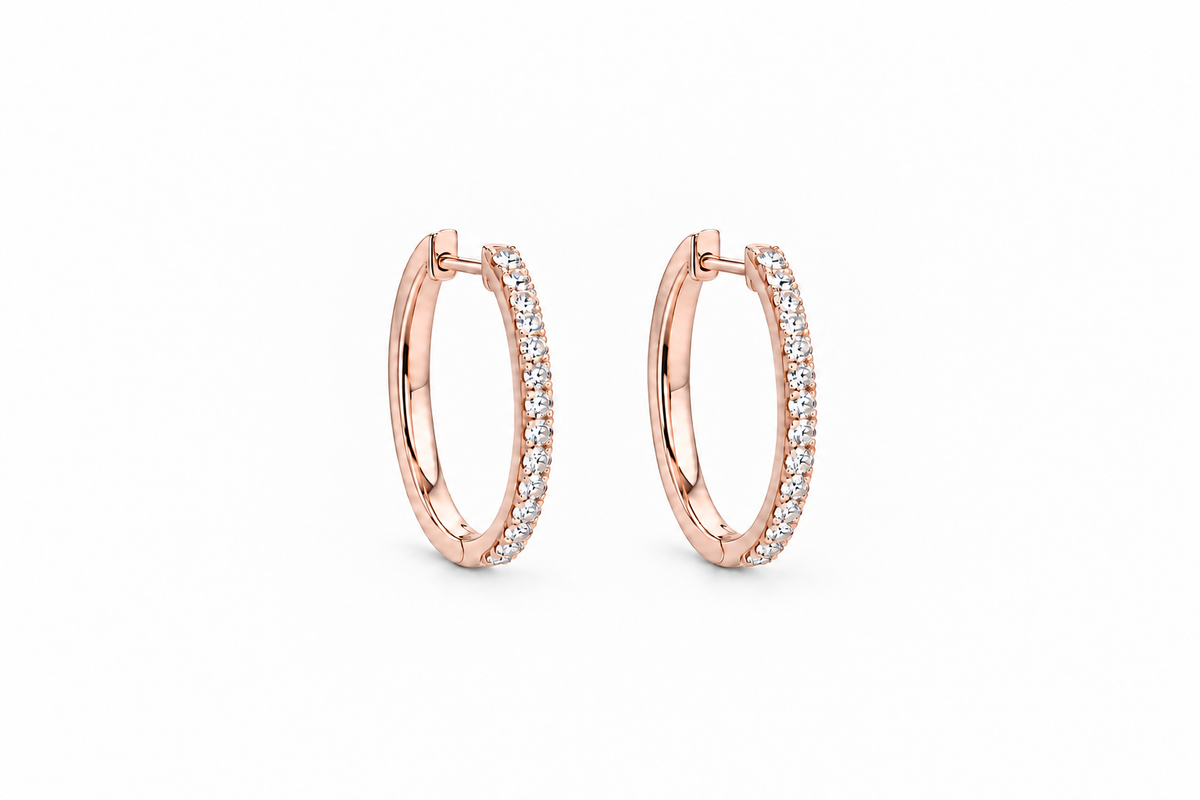 Oval Shape Hoops - 0.50ct