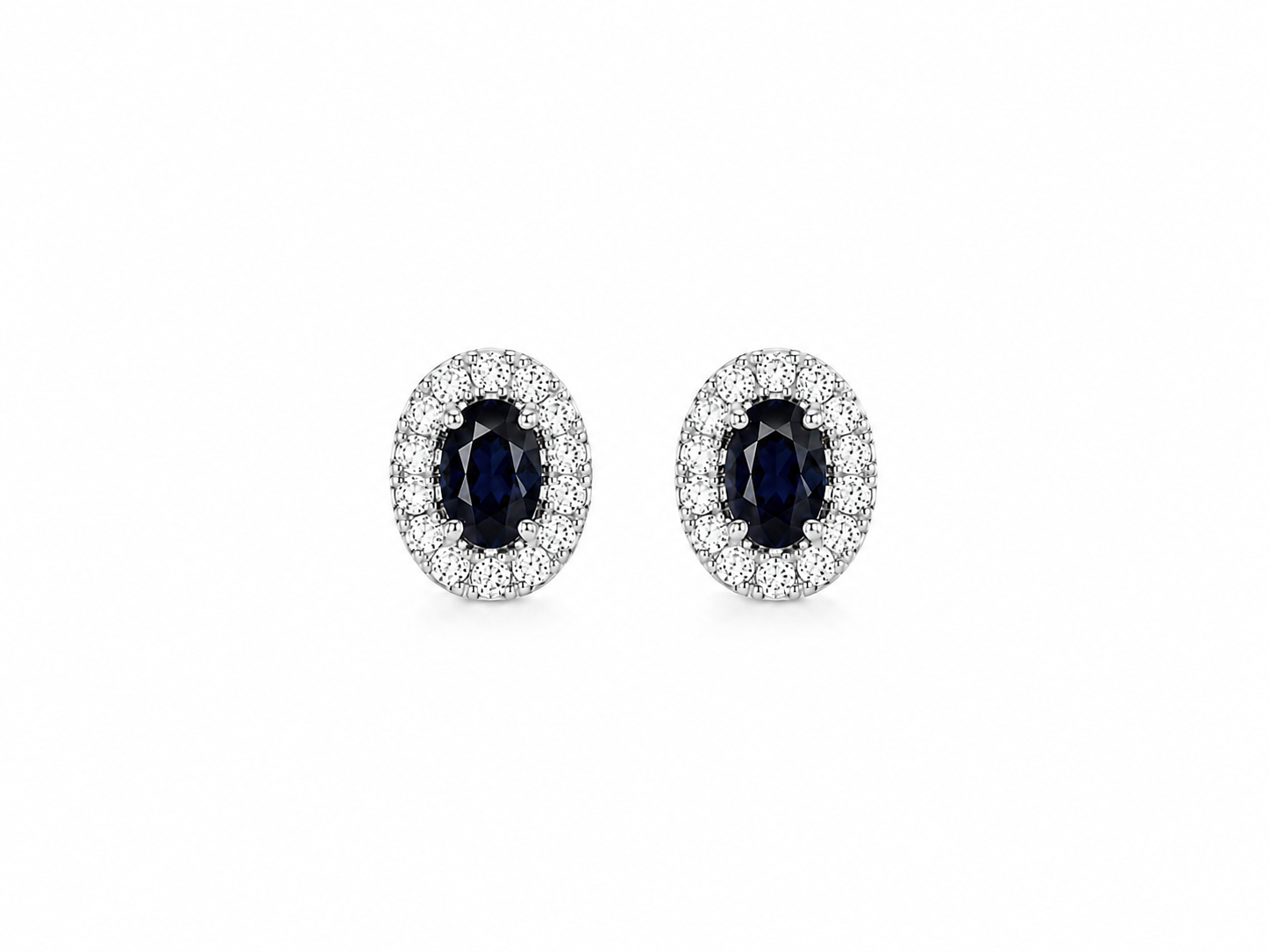 Oval Sapphire Studs