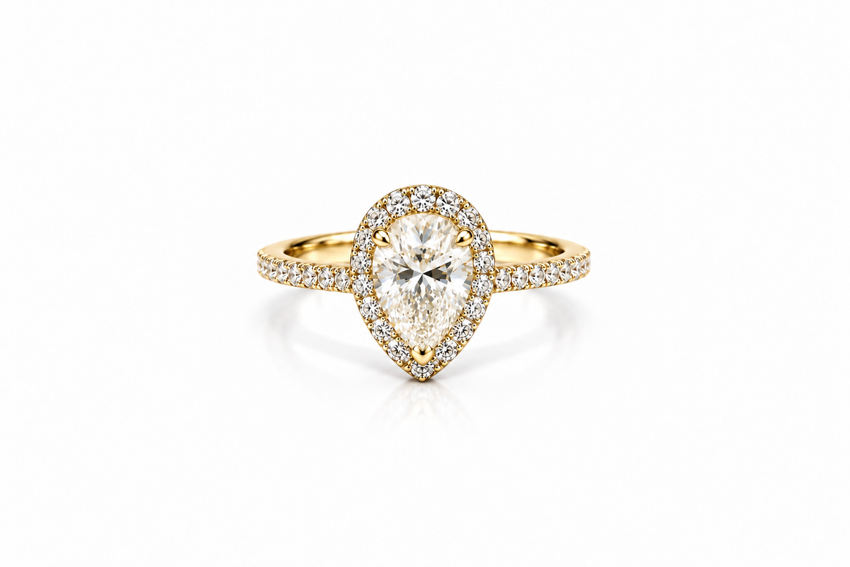 Signature Pear Diamond Ring