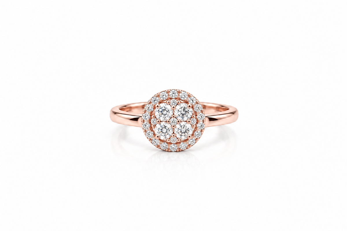 Celestial Halo Diamond Ring