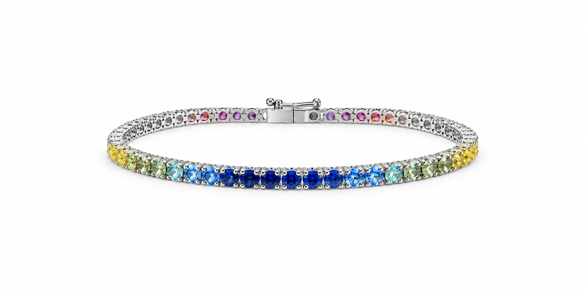Sunset Sapphire Tennis Bracelet