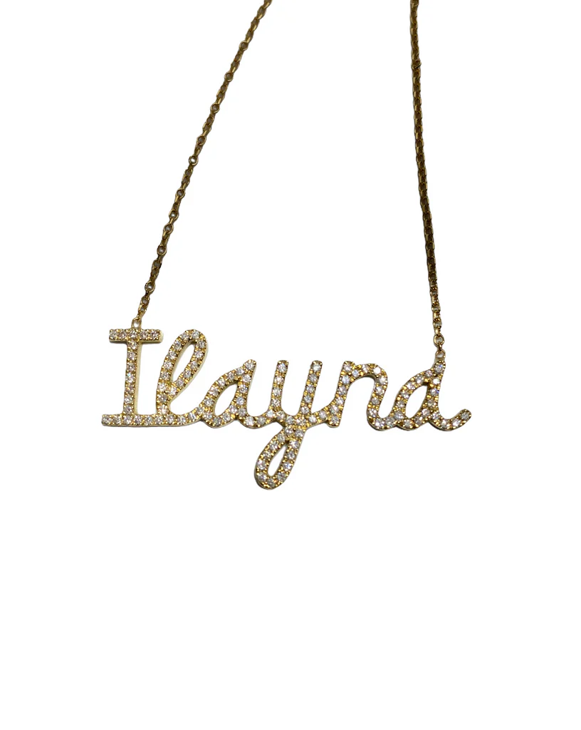 Big Script Name Necklace