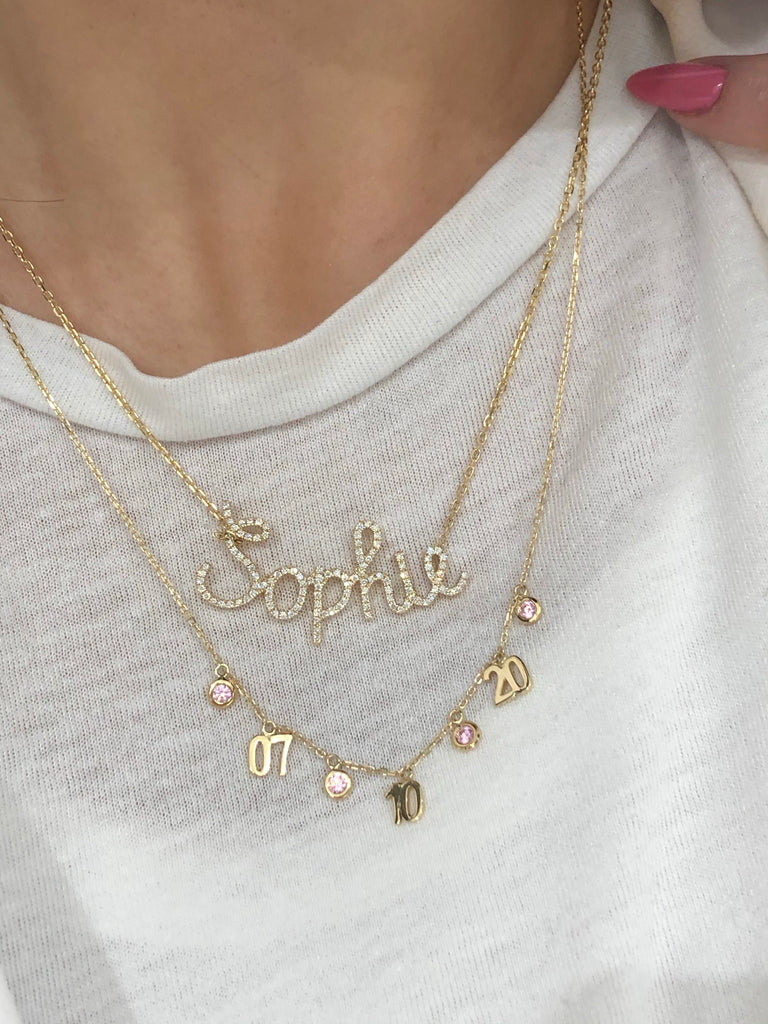 Big Script Name Necklace