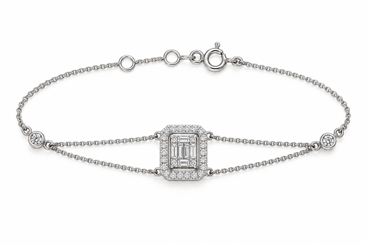 Emerald Diamond Bracelet