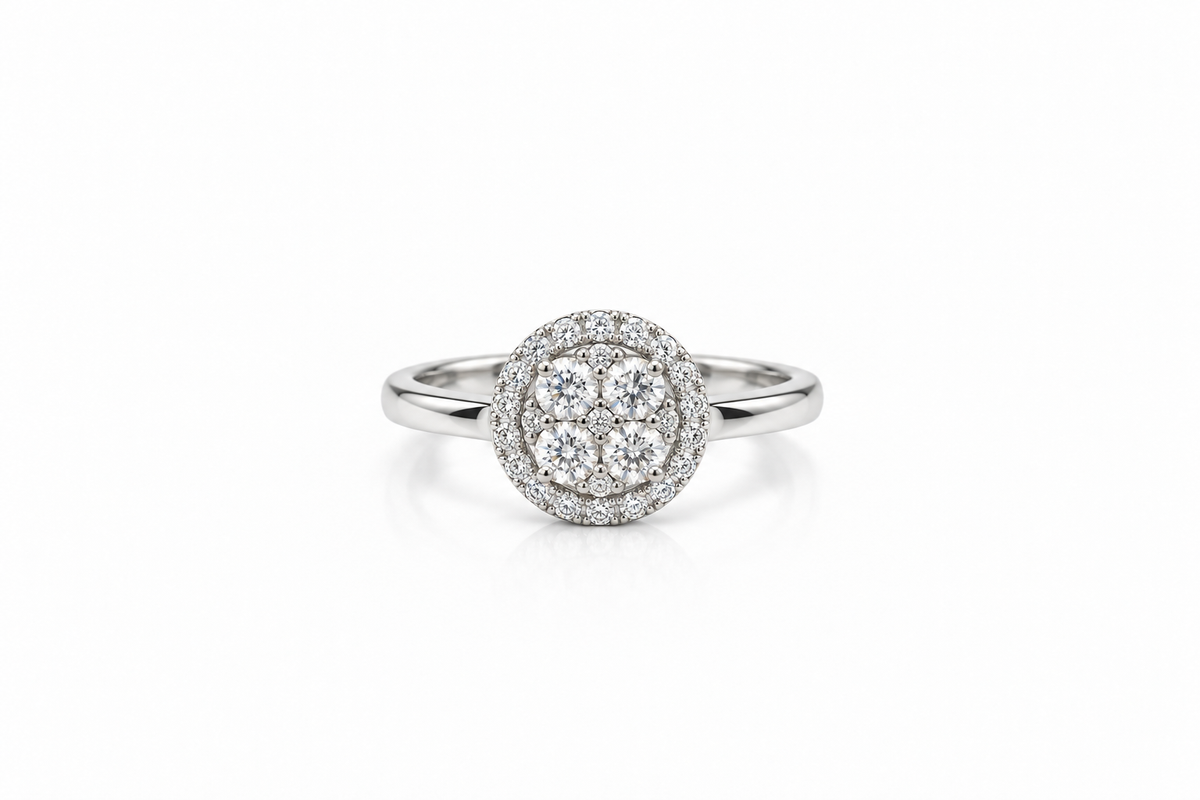 Celestial Halo Diamond Ring