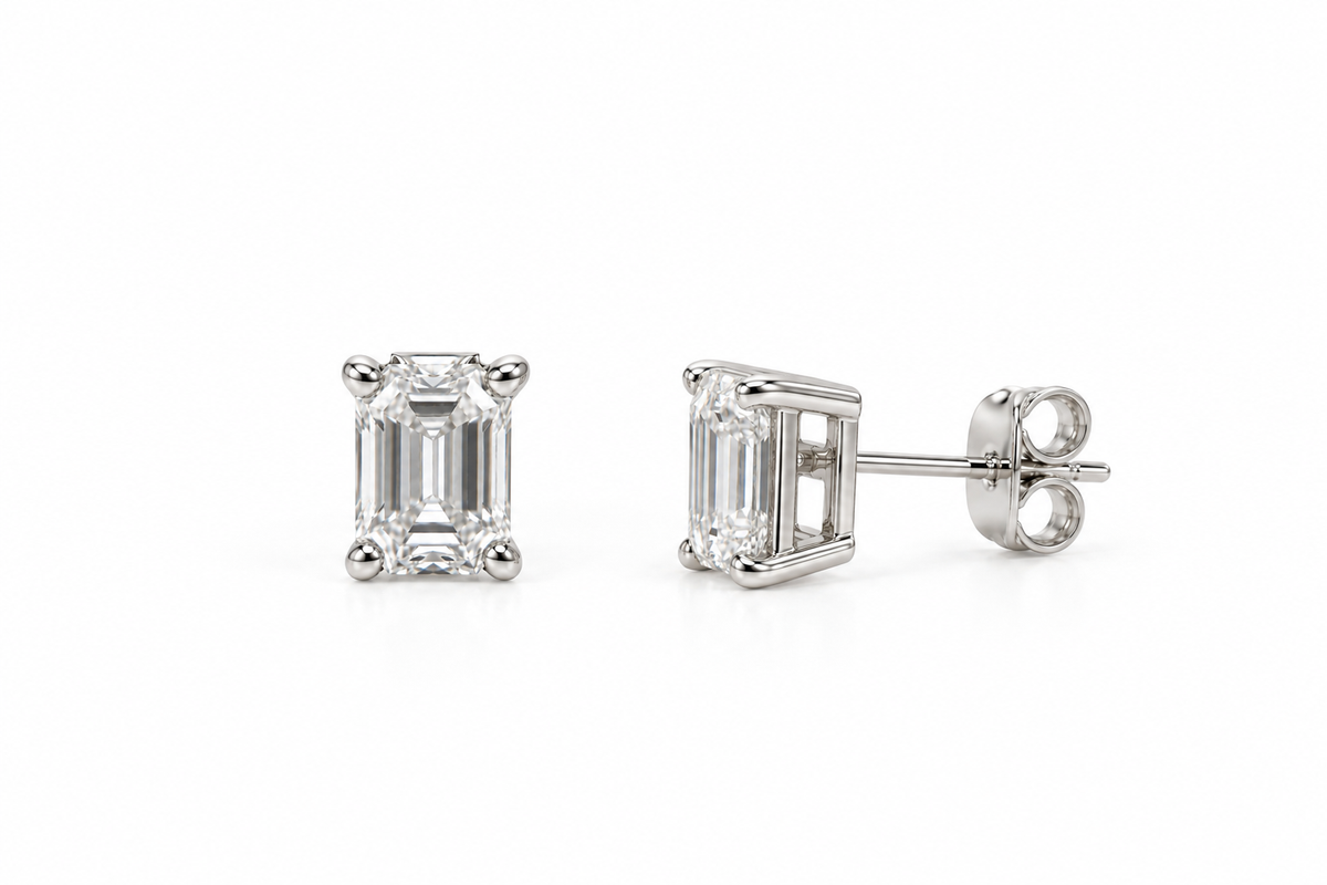 Emerald Studs - 1.00ct