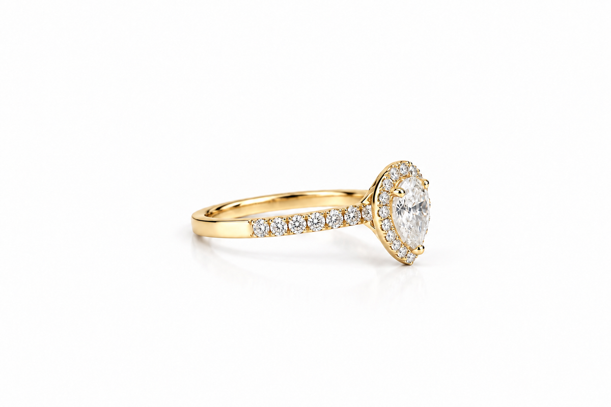 Signature Pear Diamond Ring
