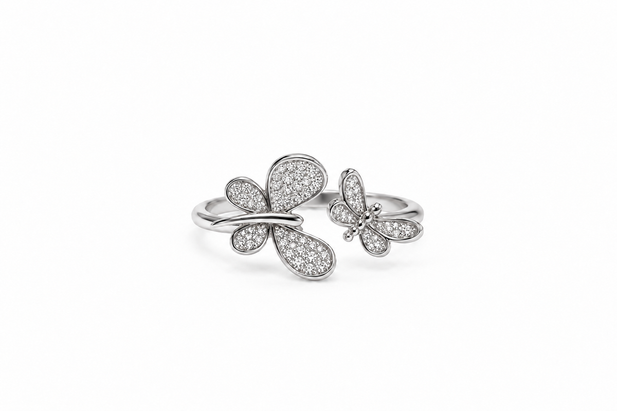 Butterfly Duo Diamond Ring