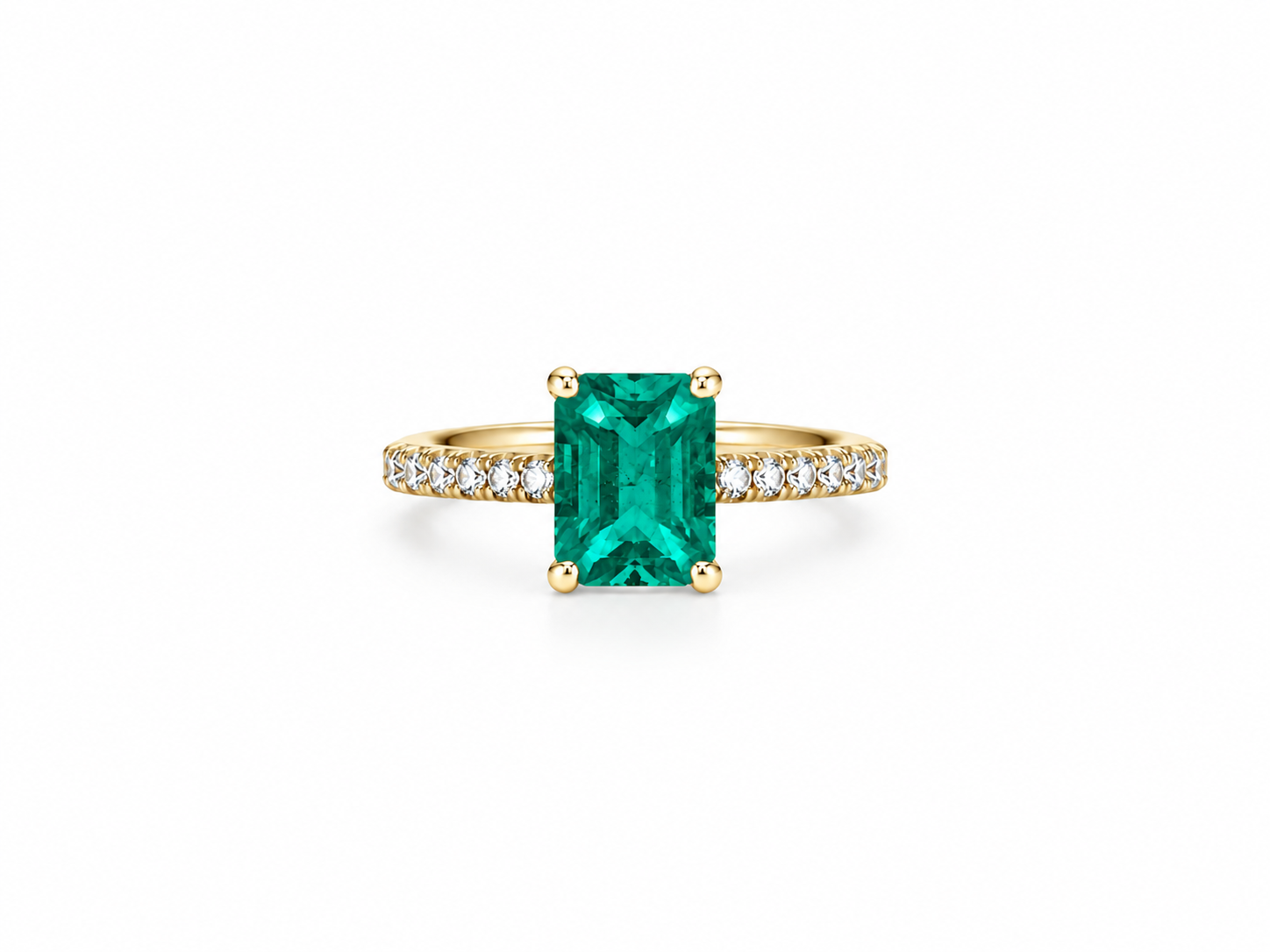 Emerald Solitaire Ring